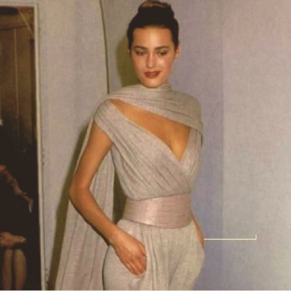 Donna Karan Spring 1987 Runway Cayman Alligator Contour Belt - Picture 5 of 16